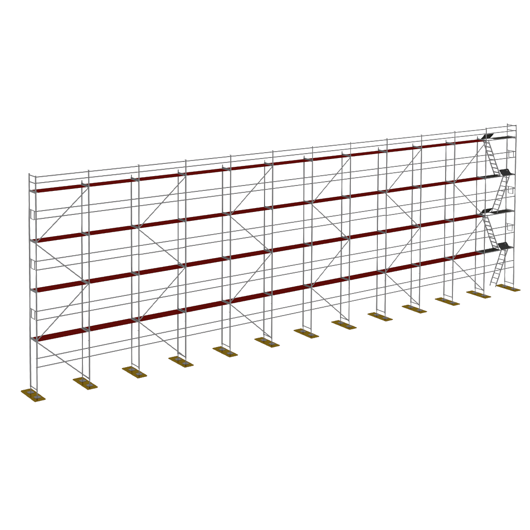 Rusztowanie drewno Plettac P70  300m2