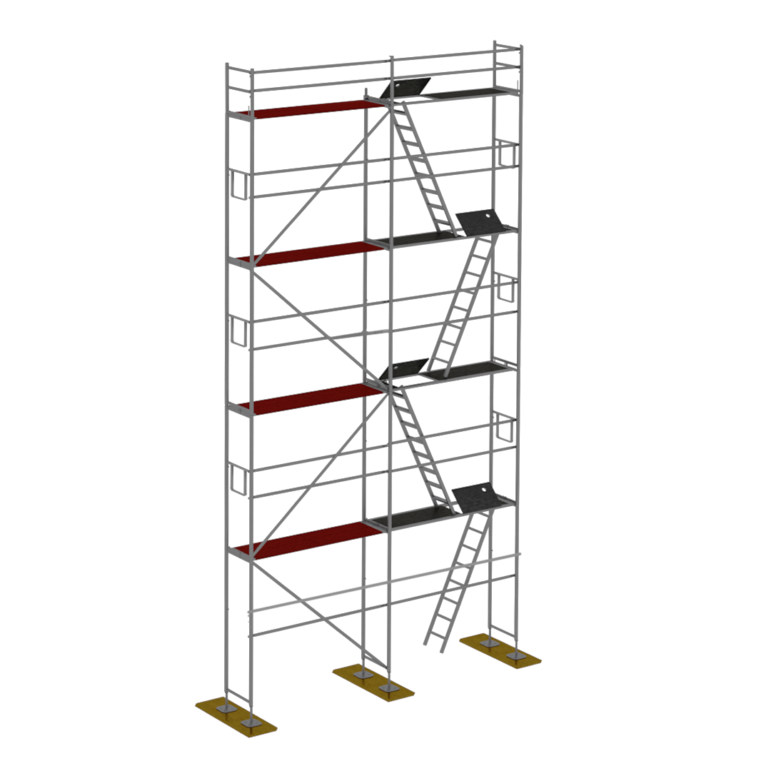 Rusztowanie drewno Plettac P70  60m2