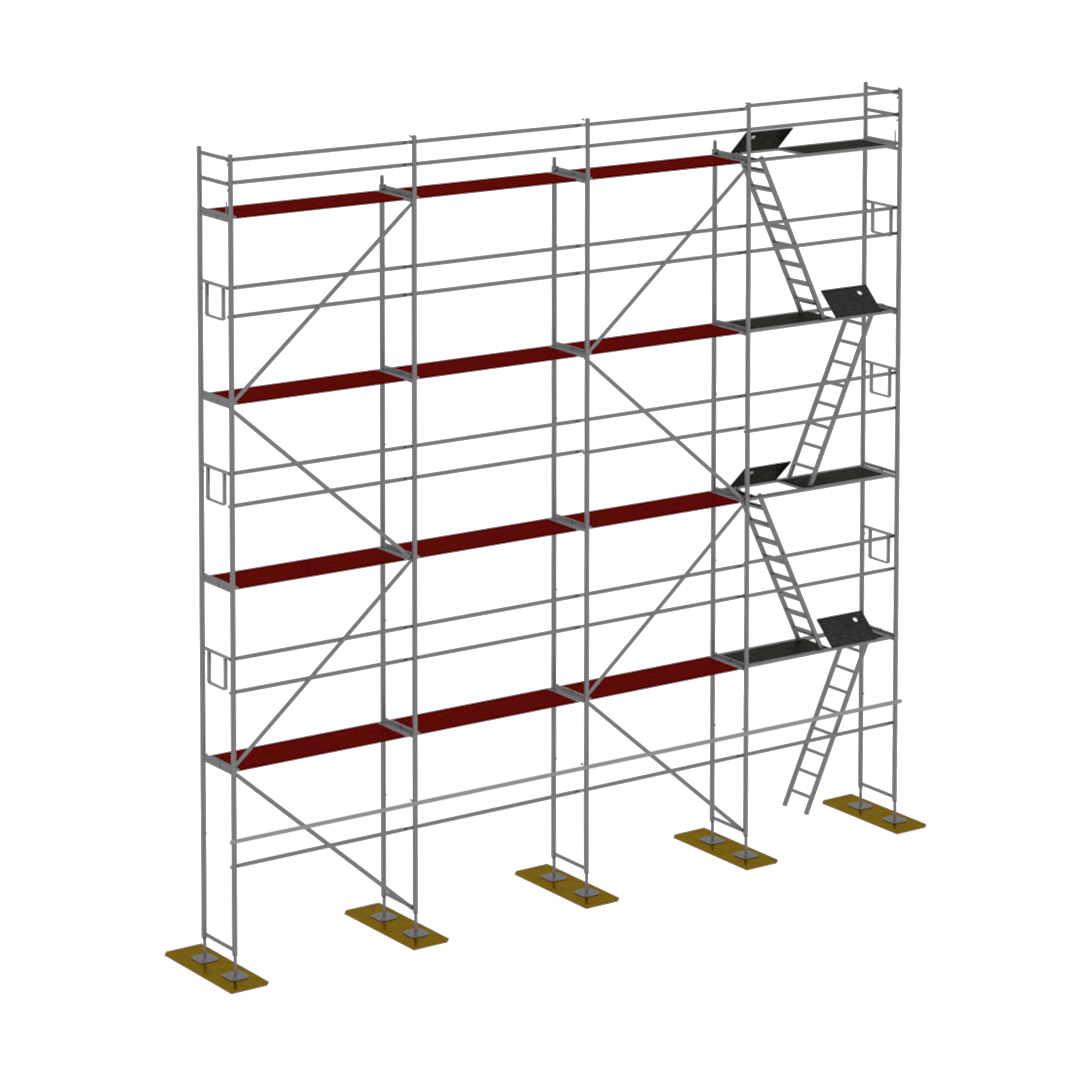 Rusztowanie drewno Plettac P70  120m2