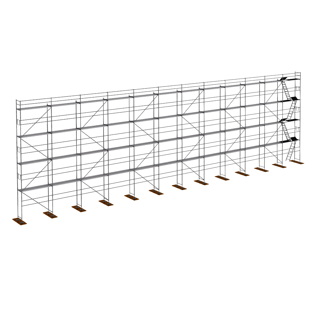 Rusztowanie stal Plettac P70  360m2