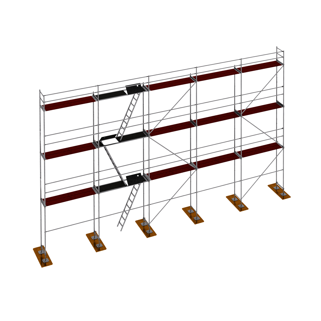 Rusztowanie drewno RUX R65 120m2