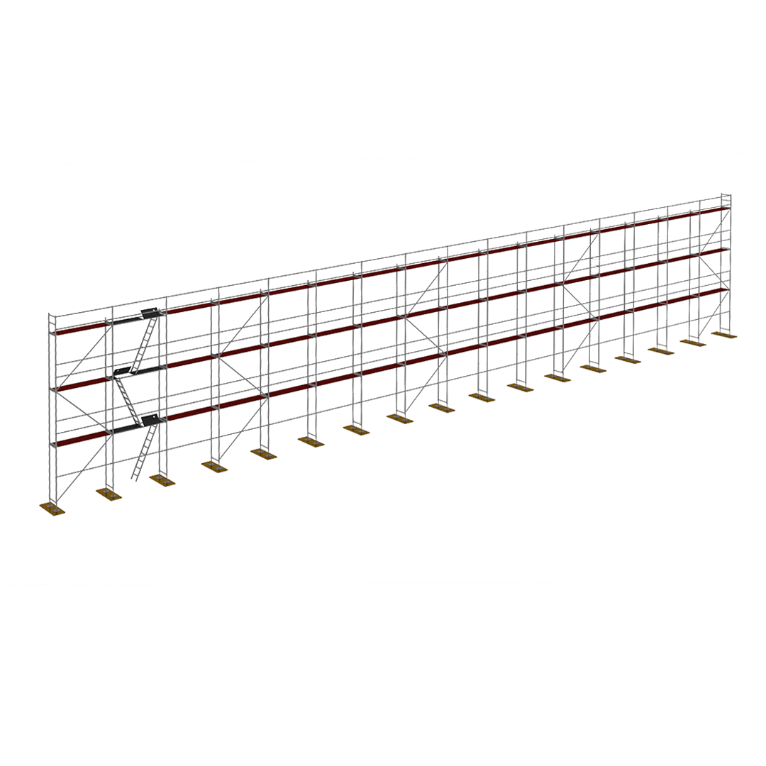 Rusztowanie drewno Plettac P70  400m2