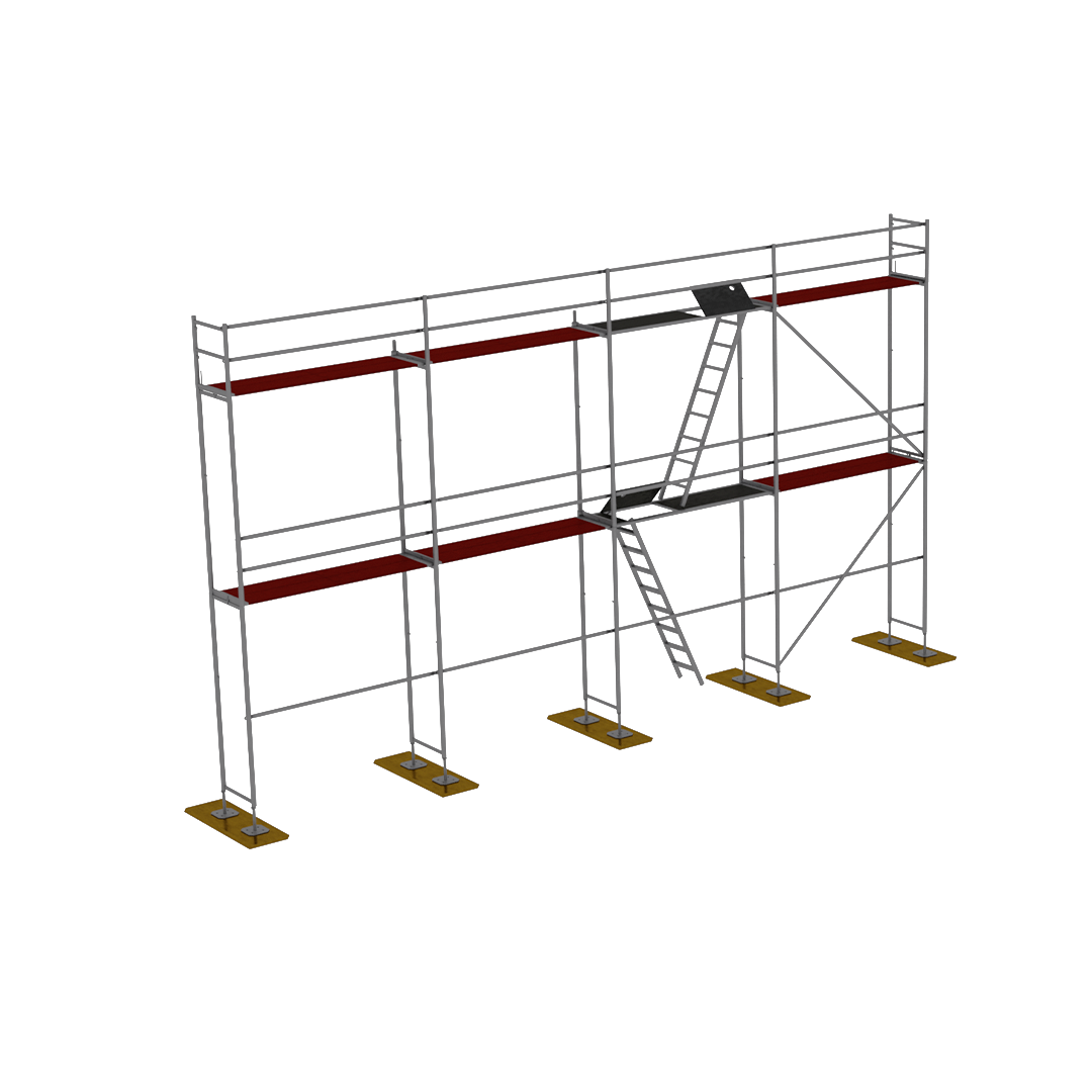 Rusztowanie drewno P70 80m2 Premium