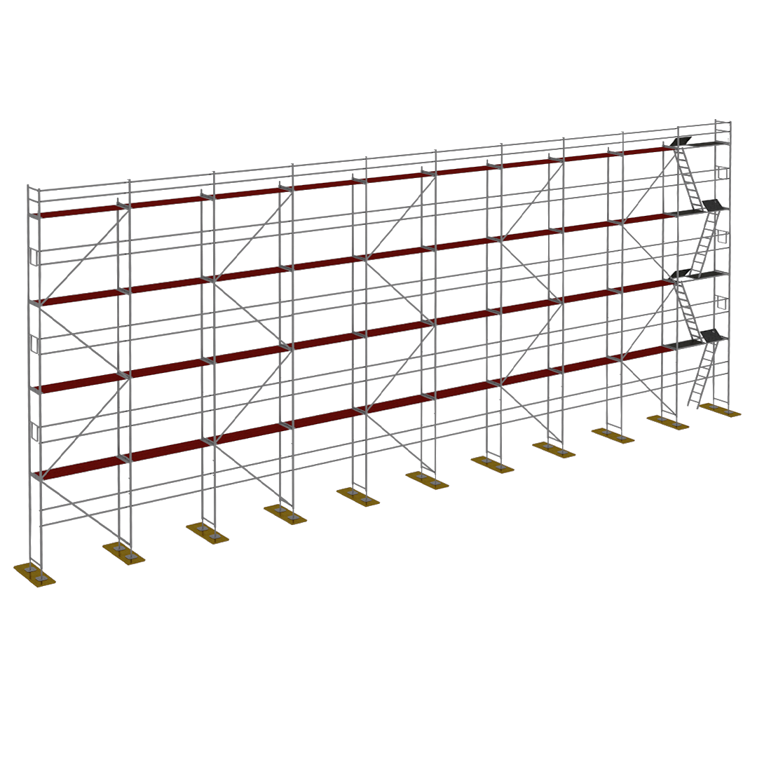 Rusztowanie drewno Plettac P70  300m2