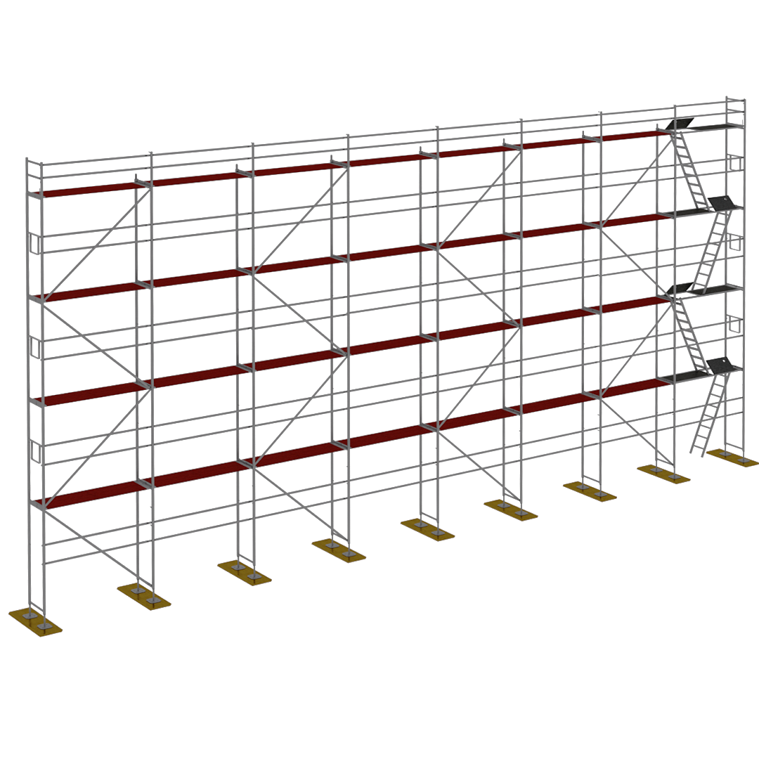Rusztowanie drewno Plettac P70  200m2