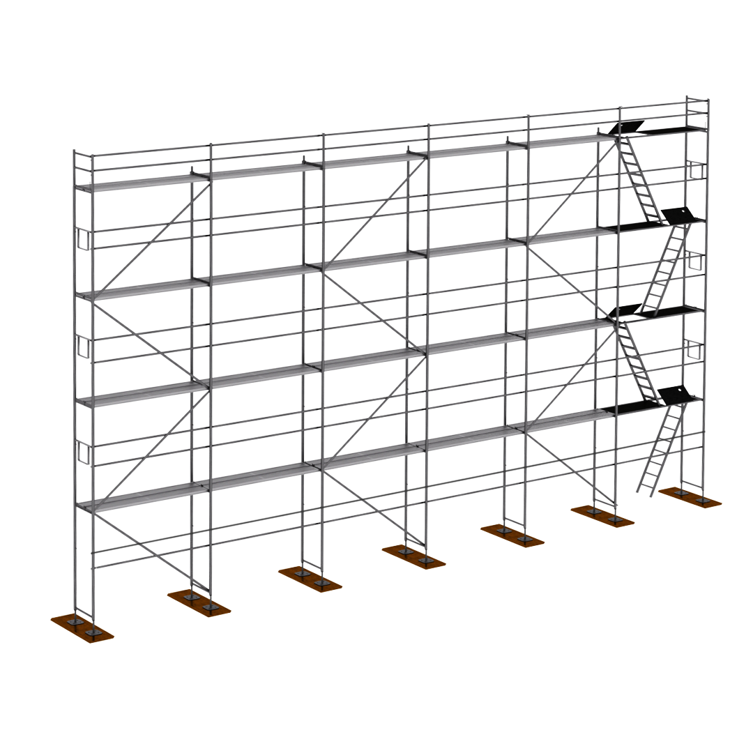Rusztowanie stal Plettac P70  150m2