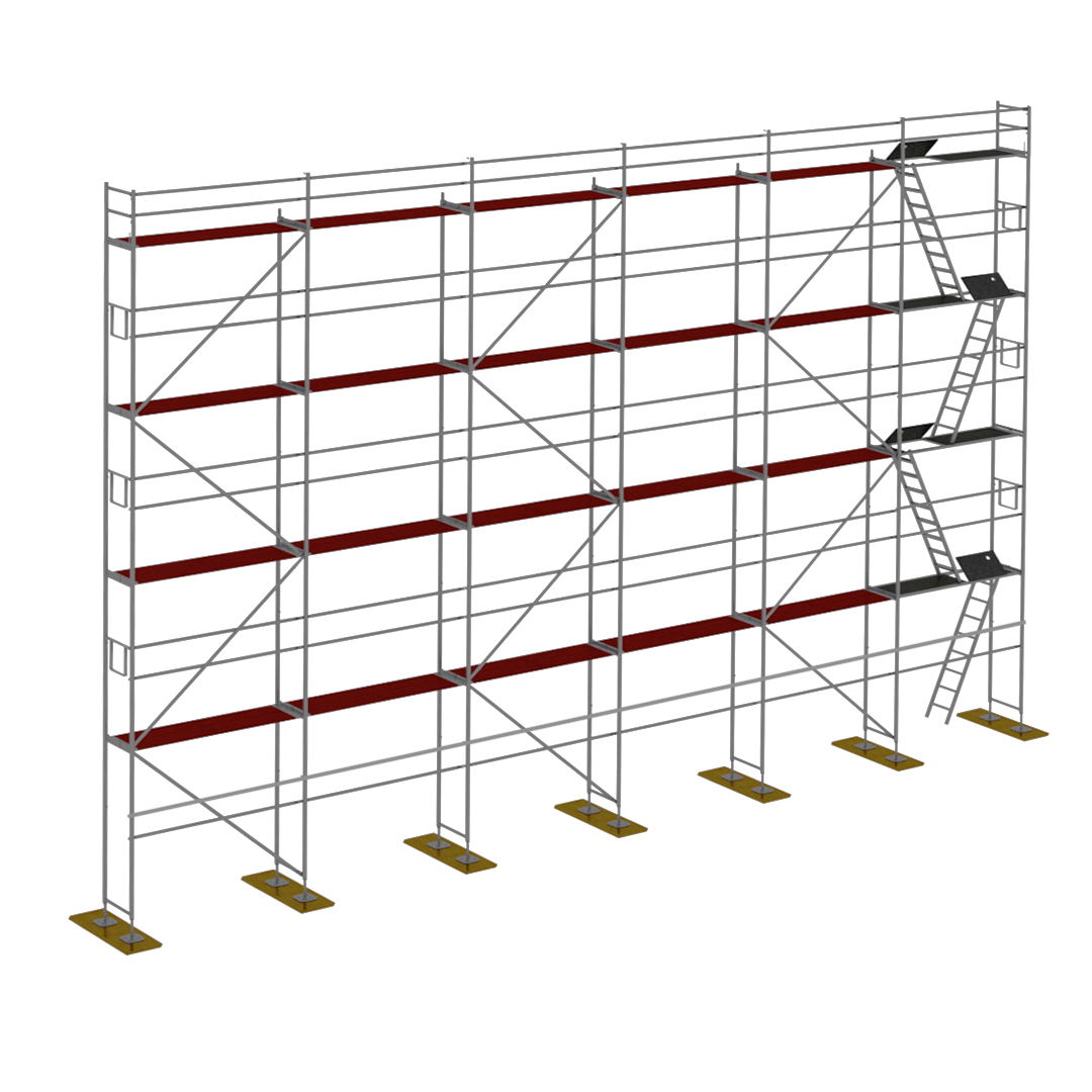 Rusztowanie drewno Plettac P70  150m2